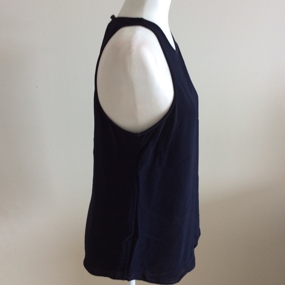 J. Crew Navy Blue Viscose Tank - Picture 6 of 9
